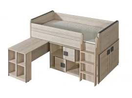 Кровать детская GUMI 19 с письменным столом и комодами