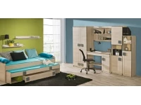 Кровать детская GUMI 19 с письменным столом и комодами pilt 3