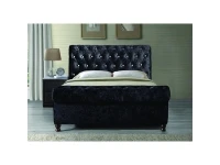 Voodi 160x200 NAPOLI must samet pilt 3