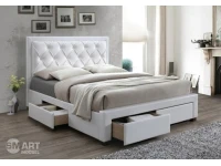 Voodi 160x200 ENGLAND valge econahk pilt 2