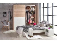 Кровать 120x200 LIMA LOZ 120 белый pilt 4