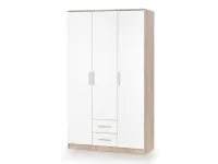 Riidekapp LIMA S-3 sonoma ja valge pilt 2