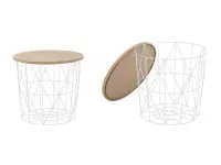 Diivanilaud MARIFFA valge-naturaalne pilt 2