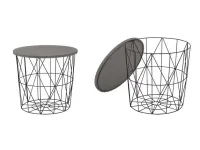 Журнальный стол MARIFFA черный-серый pilt 2