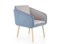 Кресло WELL серый -голубой pilt 2