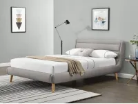 Кровать 160x200 ELANDA 160 светло-серый pilt 2