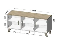 Kummut LOTTA 150 3D pilt 4