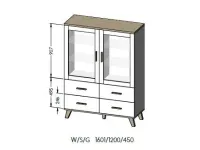 Vitriinkapp LOTTA 120 2D4S pilt 3