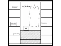 Шкаф для одежды BALI D4 pilt 4