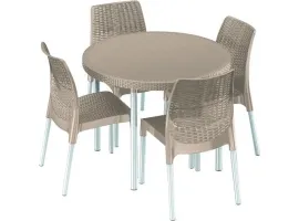 Aiamööbli komplekt JERSEY cappuccino