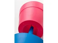 Istutuspottide komplekt RAINBOW PLANTER sinine, roheline, roosa pilt 3