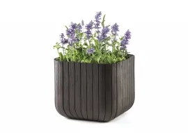 Lillepotiümbris CUBE PLANTER suur, anthracite