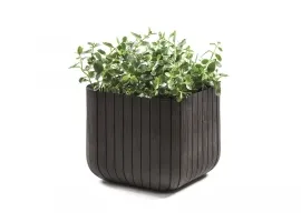 Lillepotiümbris CUBE PLANTER suur, pruun