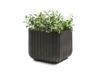 Lillepotiümbris CUBE PLANTER suur, pruun pilt 2