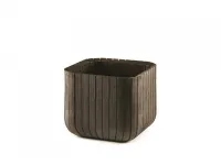 Lillepotiümbris CUBE PLANTER suur, pruun pilt 3