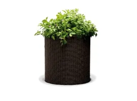 Lillepotiümbris CYLINDER PLANTER MEDIUM, pruun