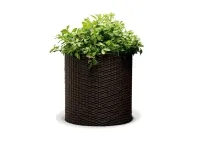 Lillepotiümbris CYLINDER PLANTER MEDIUM, pruun pilt 2