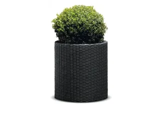 Уличное (садовое) кашпо CYLINDER PLANTER LARGE, антрацит pilt