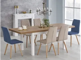 Pikendatav laud TIAGO tamm lancelot / valge