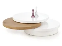 Diivanilaud MICHELLE valge-kuldne tamm pilt 2