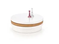 Diivanilaud MICHELLE valge-kuldne tamm pilt 3