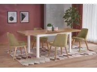 Pikendatav laud TIAGO 2 tamm craft - valge pilt 3