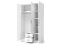 Riidekapp LIMA S-3 valge pilt 2