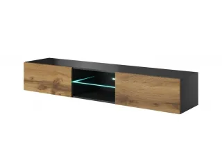 TV стол LIVO RTV-180W дуб вотан и антрацит pilt