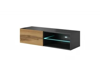 TV стол LIVO RTV-120W дуб вотан и антрацит pilt