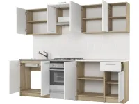 Кухня DARIA 240 дуб сонома - белый pilt 3