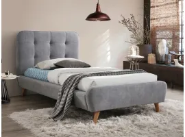 Кровать 90x200 TIFFANY 90 серый