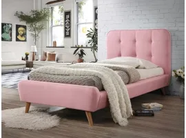 Кровать 90x200 TIFFANY 90 розовый