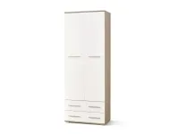 Kapp riiulitega LIMA REG-2 sonoma ja valge pilt 2