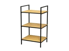 Полка BAMBOO 3 черная рама