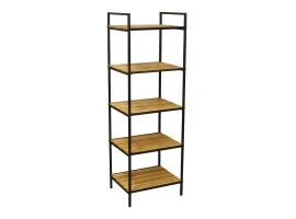 Полка BAMBOO 5 черная рама