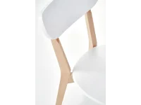 Стул BUGGI белый-натуральный pilt 6