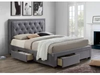Кровать 140x200 ENGLAND серый pilt 2