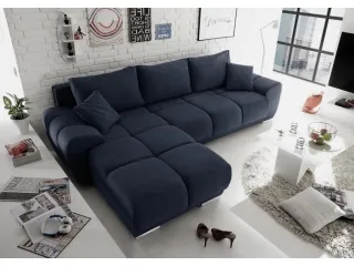 Угловой диван-кровать ANTON COLOR - B88 Тёмносиний pilt