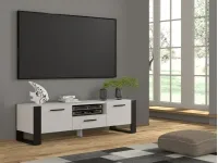 TV-alus NUKA 160 valge - must pilt 2