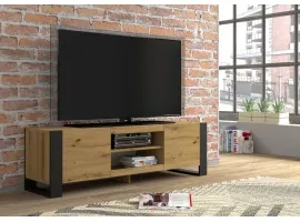TV стол MONDI 158 дуб артисан- черный