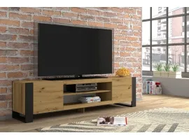 TV стол MONDI 188 дуб артисан - черный