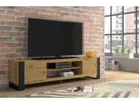TV стол MONDI 188 дуб артисан - черный pilt 2