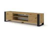 TV стол MONDI 188 дуб артисан - черный pilt 4