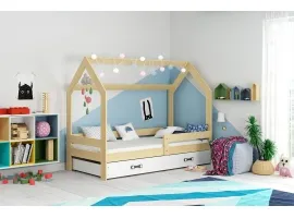 Lastevoodi DOMEK mänd - valge