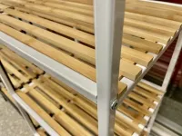 Riiul BAMBOO 5 valge raam pilt 6