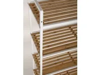 Riiul BAMBOO 4 valge raam pilt 3