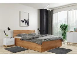 Voodi 120x200 PANAMA tamm kraft tõstemehhanismiga