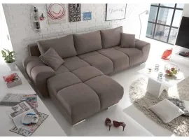 Угловой диван-кровать ANTON - B27 MOKKA