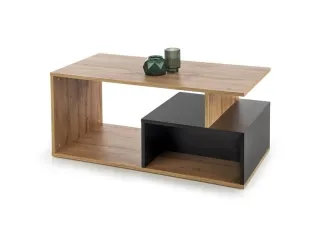 Журнальный стол COMBO дуб вотан - черный pilt