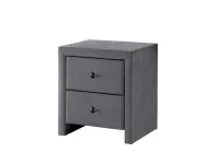 Voodikapp PRIMA 3 hall samet pilt 2